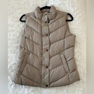 Tan puffer vest